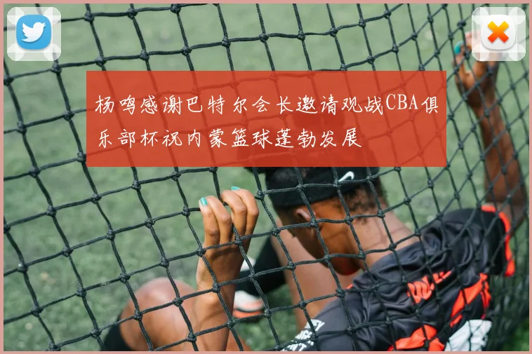 杨鸣感谢巴特尔会长邀请观战CBA俱乐部杯祝内蒙篮球蓬勃发展